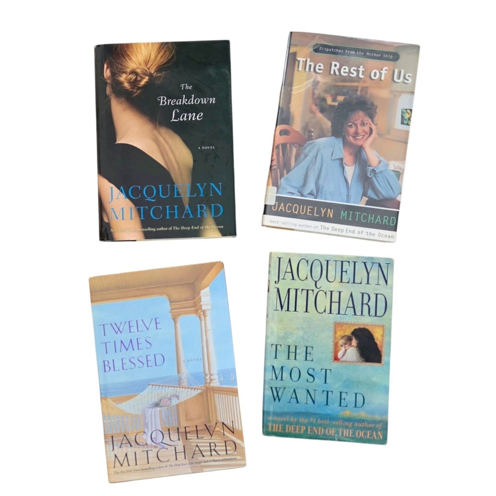 Jacqueline Mitchard Lot of 4 Hardcover Books Novels Women's Fiction Suspense